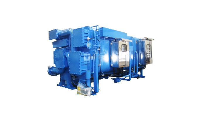 High efficiency double lift low temperature hot water absorption chiller is driven by hot water for ...