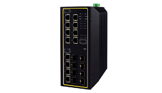 20-Port High-Bandwidth Industrial Managed Layer-3 Gigabit PoE Switch Designed to be adaptive, with u...