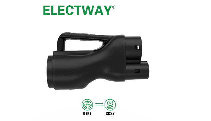 This adapter is a DC fast charging converter independently developed by Electway (model SC2E-2126090...