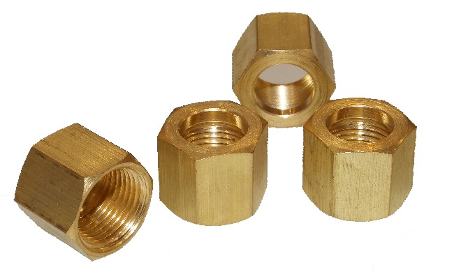 Brass Hex Coupling Nuts