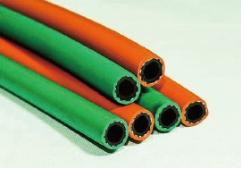 Gas hose for welding machines and cutting devices. Welding shops and at manufacturers of welding app...