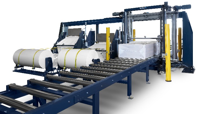 RoRo StretchPack® er en pakkemaskine til automatiseret 6-sidet indpakning a...