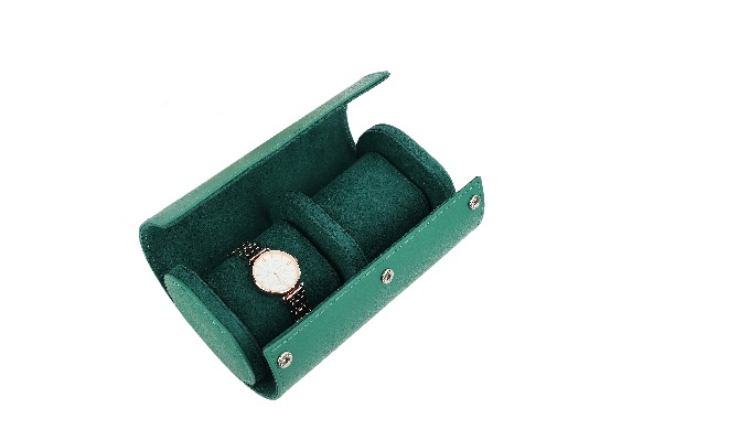 Description: Leather watch pouch Size: 15.7*6.8*9.7 Material: Genuine leather+Micro Faber lining Fea...