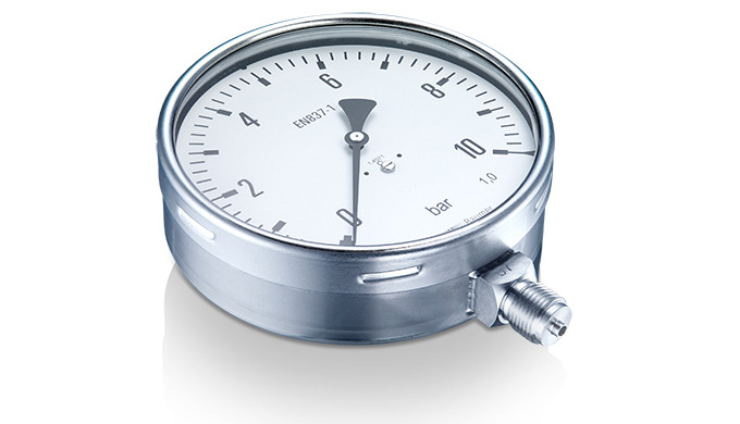 Bourdon Manometer mit Rohrfeder aus Edelstahl für Raffinerien und Anlagen der Öl- und Gasindustrie. ...