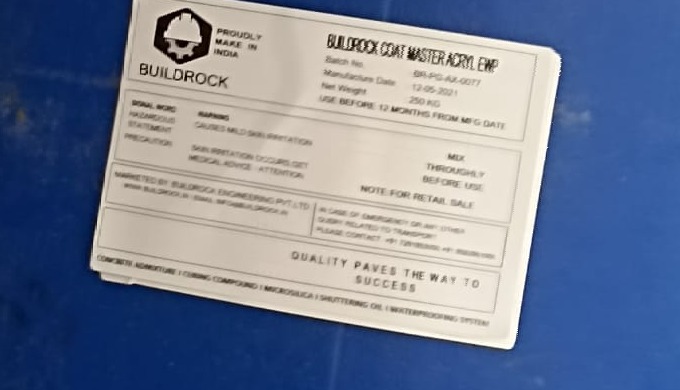 BUILDROCK COAT MASTER ACRYL EWP is ready to use two component coating compound of best quality Portl...