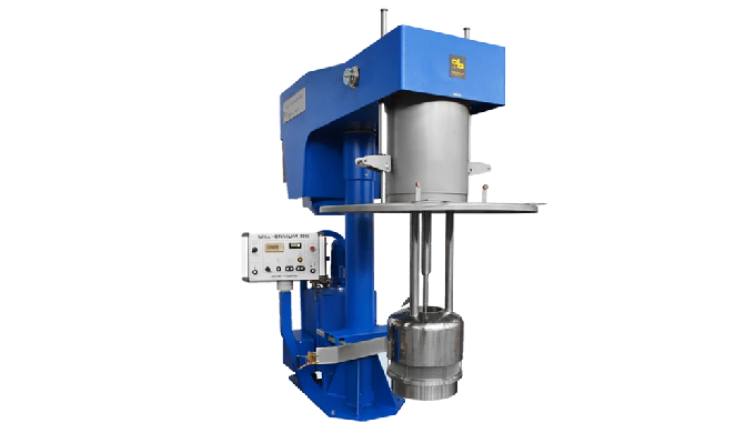 Sistema rotor estator con dedos y contra dedos en el interior de una cesta refrigerada de gran super...