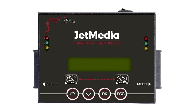JetMedia WT100P Read-Only Source Duplicator 1:1 4 Copy Modes Read-only Lock to Protect the Master Di...