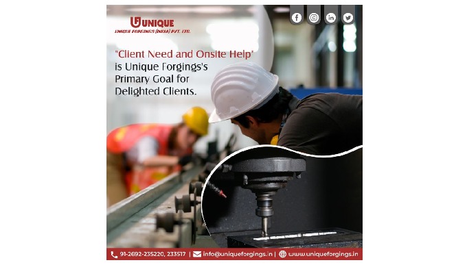 "Client Need And Onsite Help" is Unique Forging's Primary Goal For Delighted Clients.