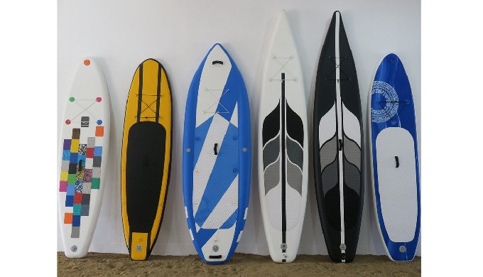 Inflatable stand up paddle board descreption: 320x78x15cm Adult inflatable SUP, surf paddle board fo...