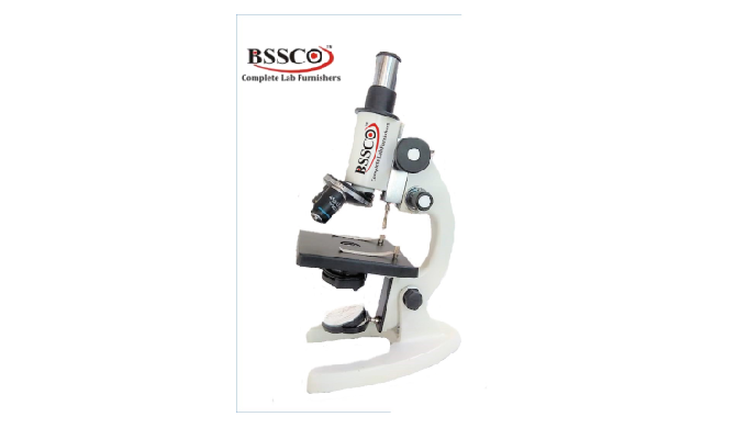 Student Microscope (Model – BSX-201) (Make BSCO) Specification:- Eye Piece:- Wide field 10x eye-piec...