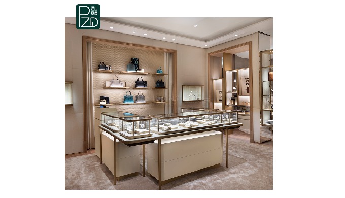 bang Revision out of service gold jewellery shop interior design jewelry vitrine manufacture of showcase  jewelry shop (by Guangzhou Pinzhi Display Co., Ltd)
