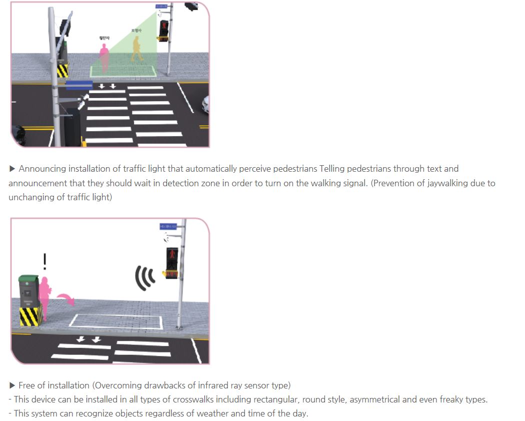 Crosswalk, Pedestrian, Intelligent Transportation System, Voice guide, Safety, Comfortable,comfortab...