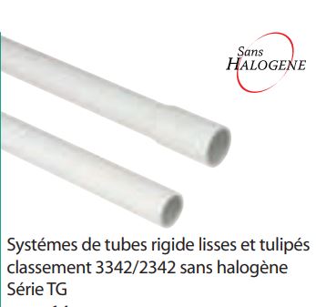 Tubes rigides sans halogène série TG21/TG20