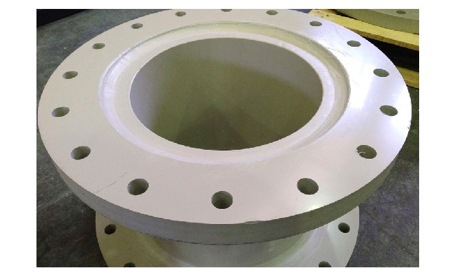 Expansion expansion with flange. Machining of plastic parts according to drawings.