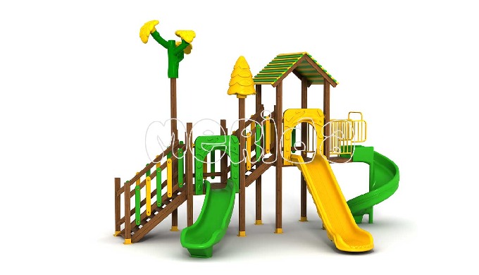 Ahşap Oyun Parkı Çam Serisi ÇOG-08