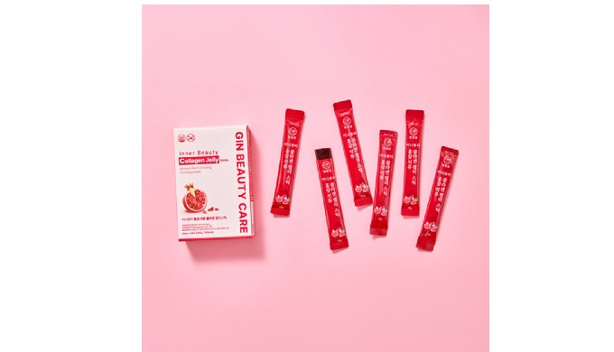 Inner Beauty Korean Red Ginseng Pomegranate Collagen Jelly Stick is a conve...