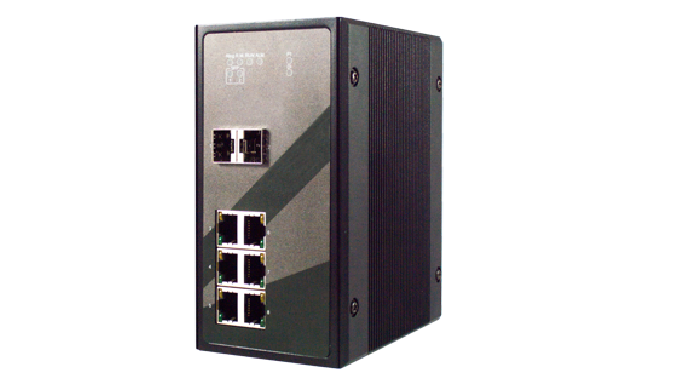 8-Port IEC 61850-3 certified Managed Gigabit switch with 2 SFP slots, IEEE1588v2 End-to-End Transpar...