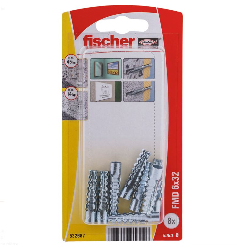 Cheville métallique à expansion FMD 6 x 32