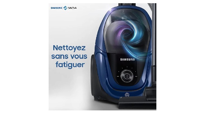 Aspirateur Samsung équipé de la Turbine Anti-Emmêlement