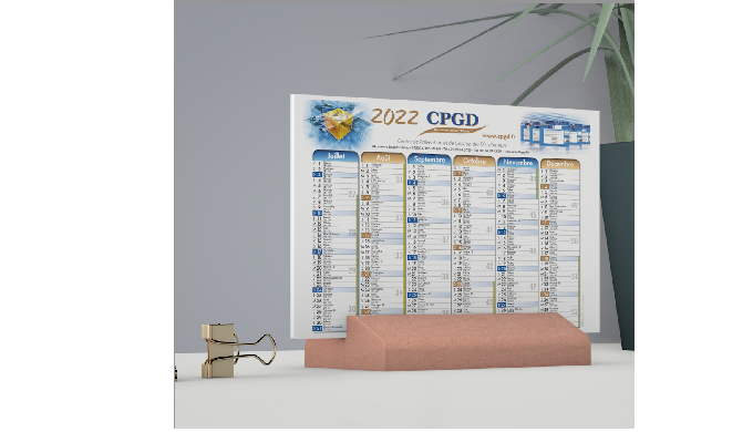 Le calendrier l'outil indispensable de vos bureaux ! Personnalisez : - Design - Format - Couleur