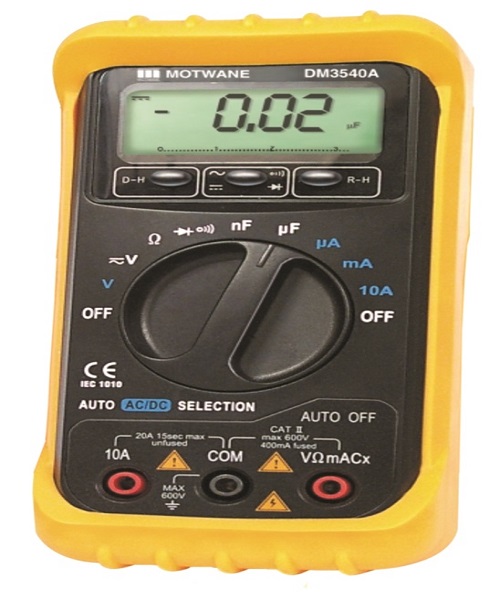 This is an economy range general purpose average digital multimeter 3 ¾ digit auto ranging with larg...