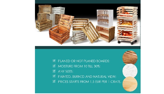 We offer a wide range of different boxes for decorating or furnishing, as a cheap and eco-friendly w...