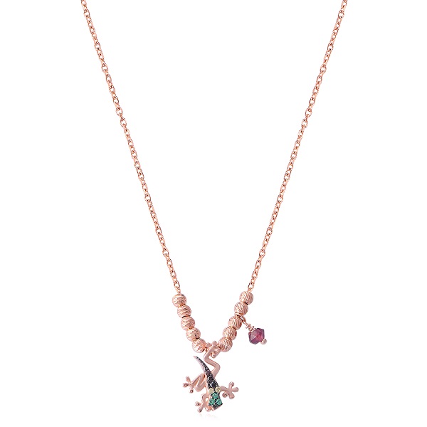 925 Ayar Gümüş ; Maden Rengi: Rose; Ağırlık: 1.6 gr ; Zincir Uzunluğu: 45 cm ; Krem, Parfüm, Alkol, ...