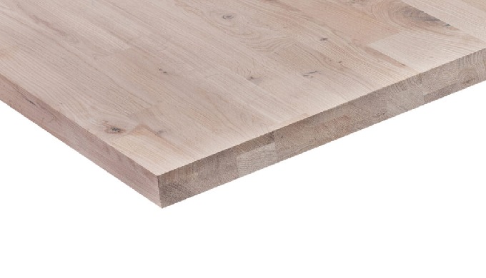 OAK finger-jointed 2-layer glued panel (B/С Rustic) Wood species oak Execution 2 layers glued panel ...