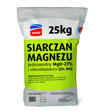 Siarczan Magnezu Jednowodny to nawóz uznany i ceniony, wpisujący się w klasykę nawożenia. Żywienie r...