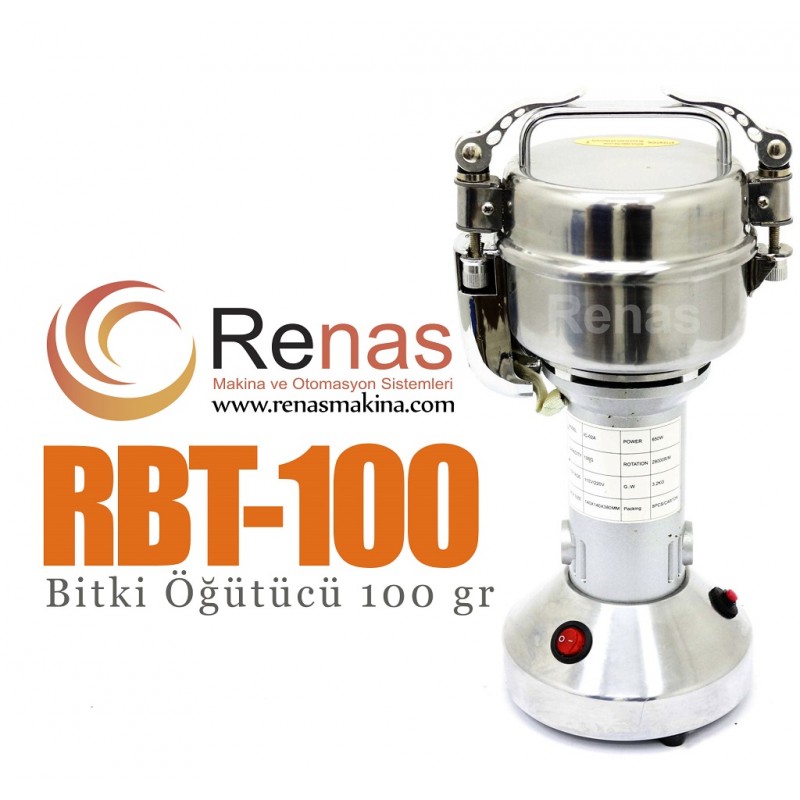 RENAS BİTKİ ÖĞÜTÜCÜ 100gr PASLANMAZ GÖVDE Renas bitki öğütücü emsal makinal...