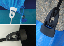 Holdon® MIDI Presenningsklämmor - återanvändbara Clips för fäste direkt på flexibla material. Läs me...