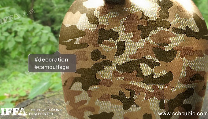 New camo texture Fabric grain combines camouflage pattern. A new and latest design. CCH-IFFA brings ...