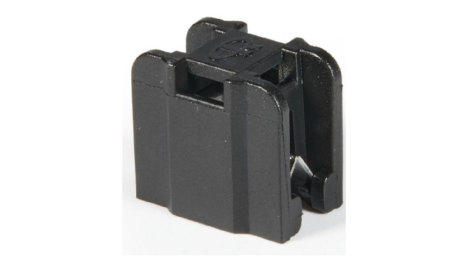 Embase collier Montage sur bord 4.8 mm PA Noir