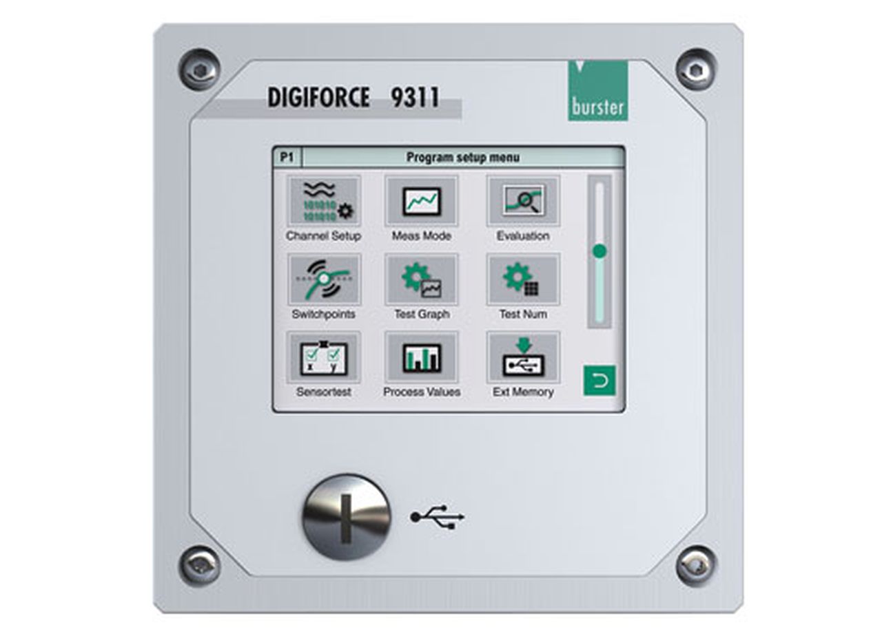 DIGIFORCE® 9311 von burster Der neue Standard zur wirtschaftlichen Qualitätskontrolle Anwendung DIGI...