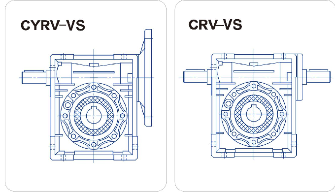 CHENYUE Dual Output Shaft Matching for Worm Gearbox NMRV030/ RW030 /VF030
