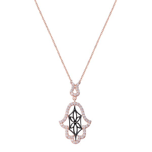 925 Ayar Gümüş ; Maden Rengi: Rose; Ağırlık: 2.2 gr ; Zincir Uzunluğu: 45 cm ; Krem, Parfüm, Alkol, ...