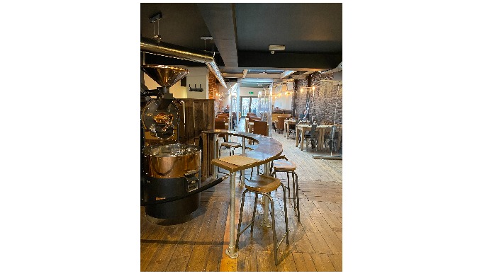 Our roastery and kitchen In Lewes operates in full view of our customers. Trading Post Coffee Roaste...