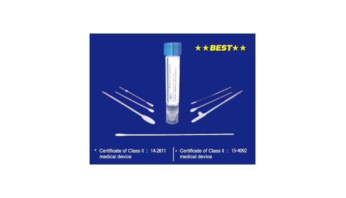 - Applicator (stick) : Acetal polymer(POM) with breakpoint - Swab tip(head) : Nylon - Packing materi...