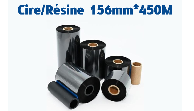CIRE/RESINE STANDARD - 156X450M - RUBAN TRANSFERT THERMIQUE 