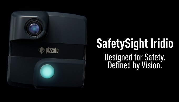 Cámara de seguridad SafetySight Iridio de Pizzato Durante la feria SPS Ital...
