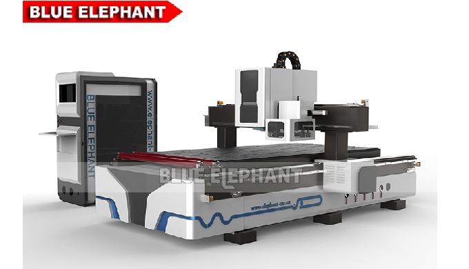 M&aacute;quina autom&aacute;tica do router do CNC do Woodworking ELECNC-1325 com armazenamento da ferramenta do carrossel
