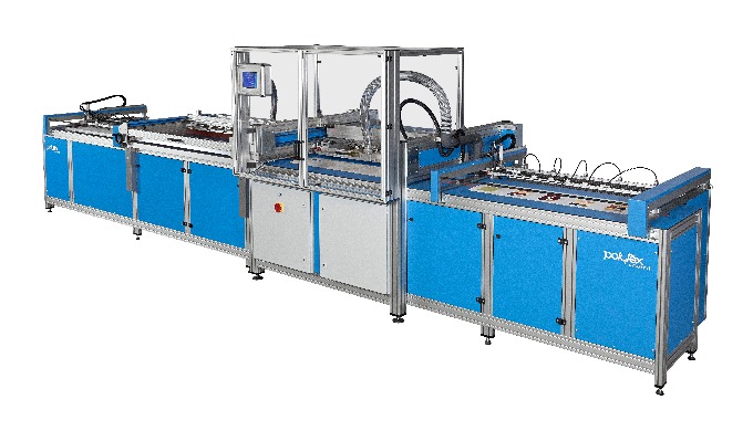 Vollautomatische Musterkarten-Produktionslinie für grösste Produktionsvolumina und Karten bis max. 5...