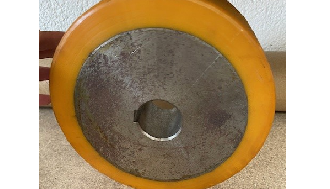Industrial wheel covering for different applications.