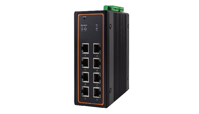 8-Port Industrial Managed Gigabit PoE Switch, Profinet certified, DIN-Rail Mount The EHG7508 Series ...