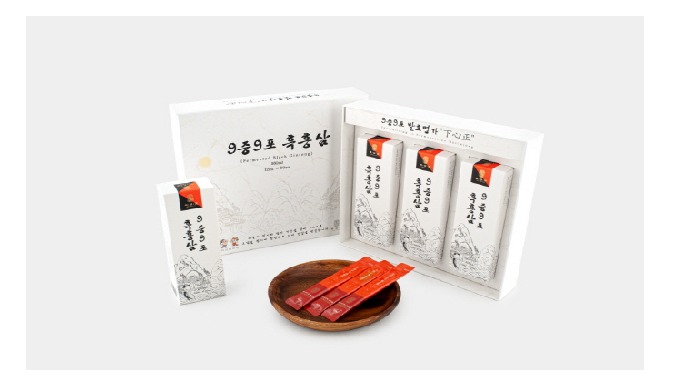 Fermented ( nine-time steaming and nine-time drying) black ginseng. It's a fermented black ginseng i...