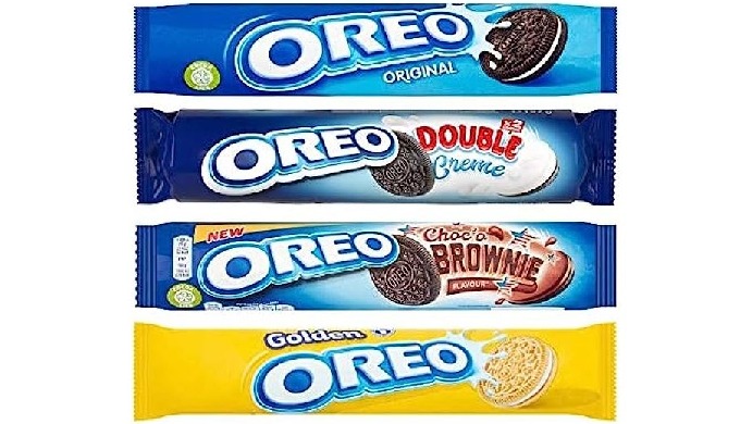 Zanurz się w powszechnie lubianym świecie ciasteczek Oreo, z asortymentem klasycznych i niepowtarzal...