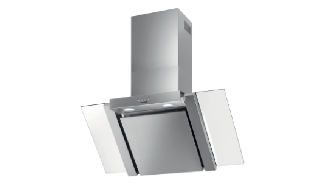 Image01 : Hotte MuraleAD1578X - Stainless steel - Hotte verticale en verre et Inox - Hotte convertib...