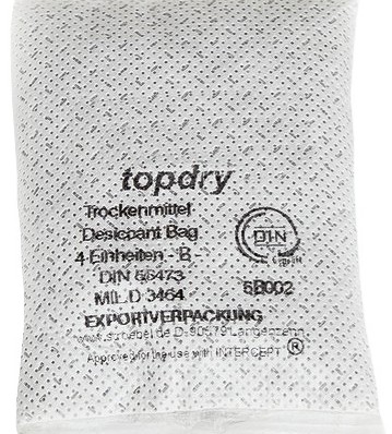 Valdamark TopDry ® desikant tašky sú patentovaný vzorec, ktoré sa vykonávajú konkurenčných výrobkov ...