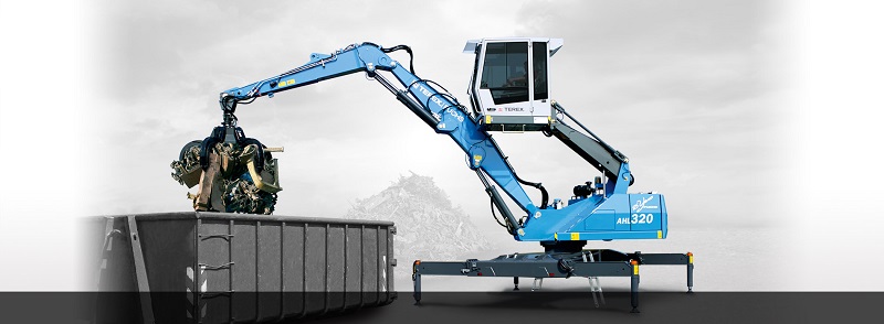 Încarcatoarele manipulatoare stationare TEREX-FUCHS sunt actionate electric...