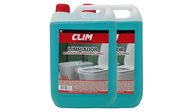 Producto con bioalcohol de alto poder limpiador y desinfectante, proporcion...